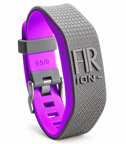 FIR ION ブレスレット by NIPPONFLEX グレー/ピンク FIR ION Gray Bicolor Bracelet – e-Energy by Nipponflex