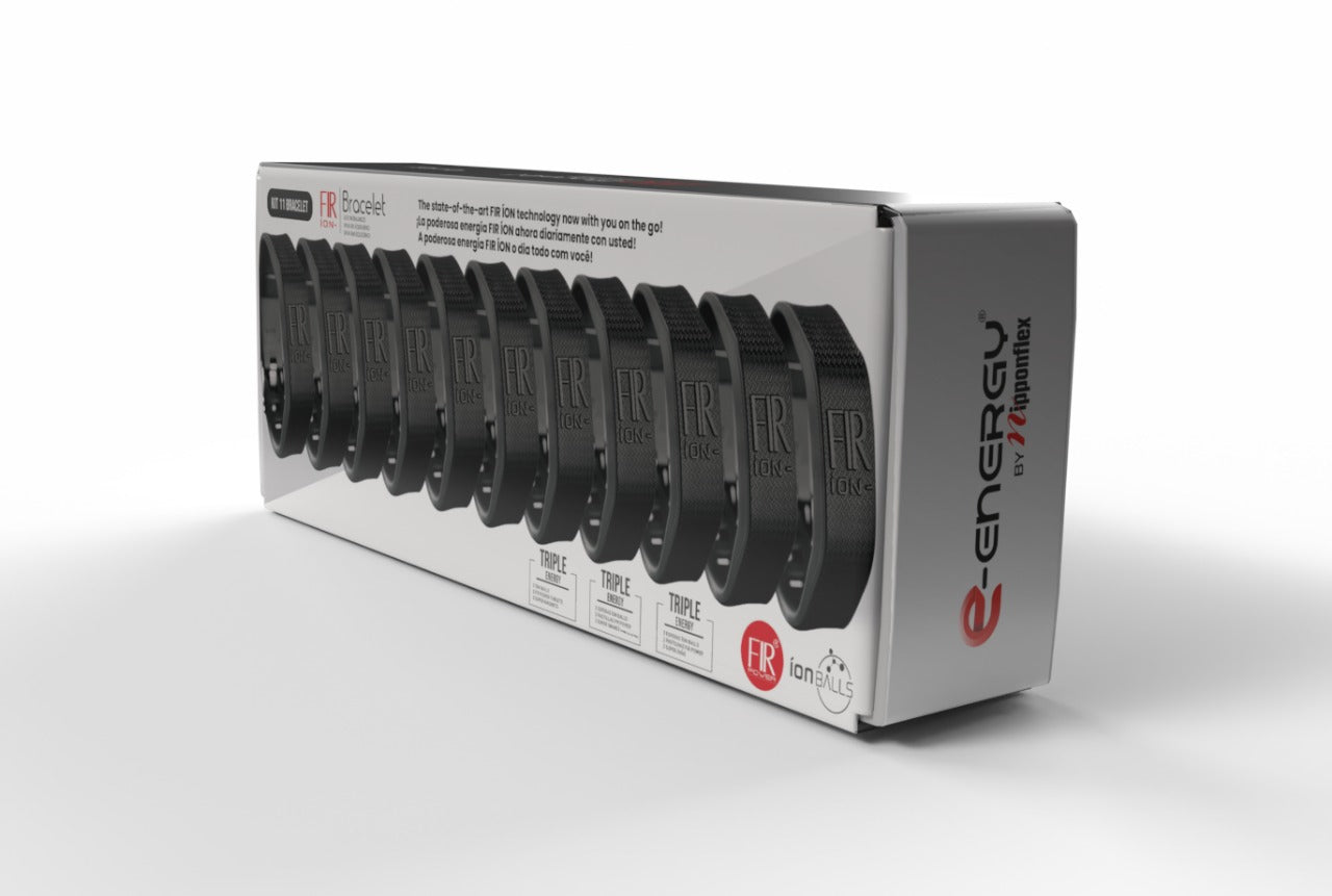 FIR ION Triple Energy 11 units Bracelet KIT (ALL BLACK)
