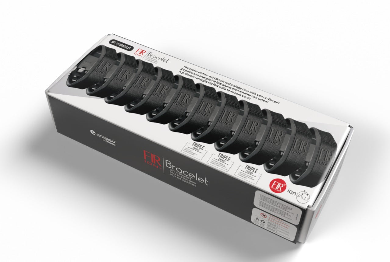 FIR ION Triple Energy 11 units Bracelet KIT (ALL BLACK)