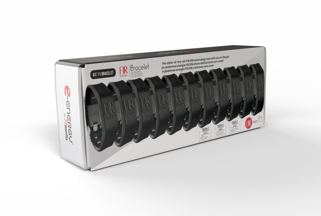FIR ION Triple Energy 11 units Bracelet KIT (ALL BLACK)