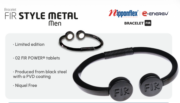 FIR Style Metal Bracelet – e-Energy by Nipponflex